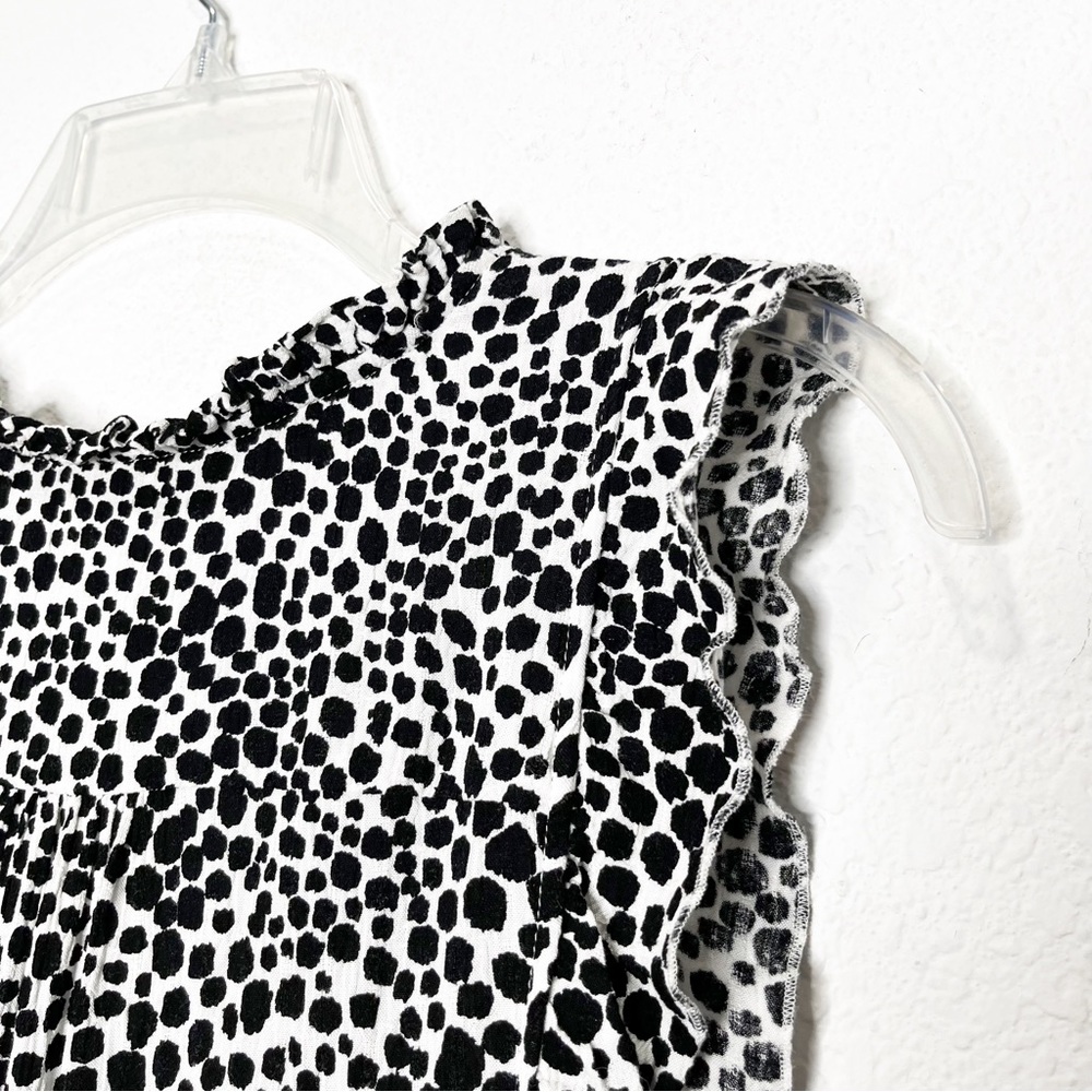 New Maeve Ruby Ruffled Mini Dotted Dress - Picture 11 of 14
